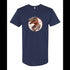 BELLA CANVAS MEN'S LONG BODY URBAN TEE 3006 Vintage Dinosaur Wearing Tie Cool Retro